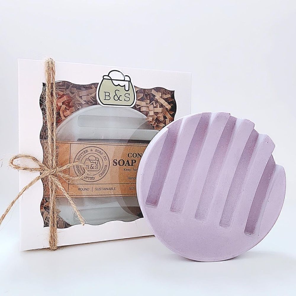 💜Concrete Soap Dish with gift box